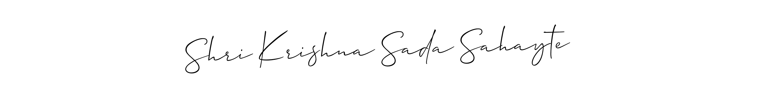 You can use this online signature creator to create a handwritten signature for the name Shri Krishna Sada Sahayte. This is the best online autograph maker. Shri Krishna Sada Sahayte signature style 2 images and pictures png