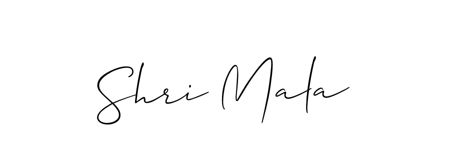 Create a beautiful signature design for name Shri Mala. With this signature (Allison_Script) fonts, you can make a handwritten signature for free. Shri Mala signature style 2 images and pictures png