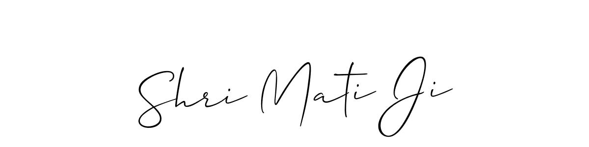 How to Draw Shri Mati Ji signature style? Allison_Script is a latest design signature styles for name Shri Mati Ji. Shri Mati Ji signature style 2 images and pictures png