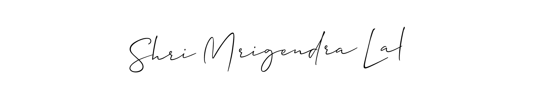 Once you've used our free online signature maker to create your best signature Allison_Script style, it's time to enjoy all of the benefits that Shri Mrigendra Lal name signing documents. Shri Mrigendra Lal signature style 2 images and pictures png