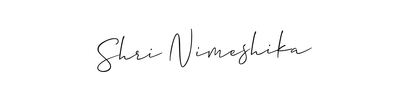 How to make Shri Nimeshika signature? Allison_Script is a professional autograph style. Create handwritten signature for Shri Nimeshika name. Shri Nimeshika signature style 2 images and pictures png