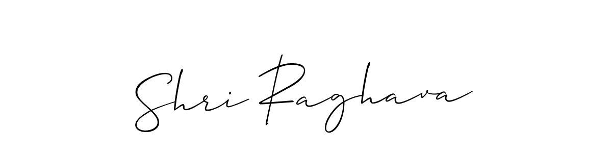 Design your own signature with our free online signature maker. With this signature software, you can create a handwritten (Allison_Script) signature for name Shri Raghava. Shri Raghava signature style 2 images and pictures png