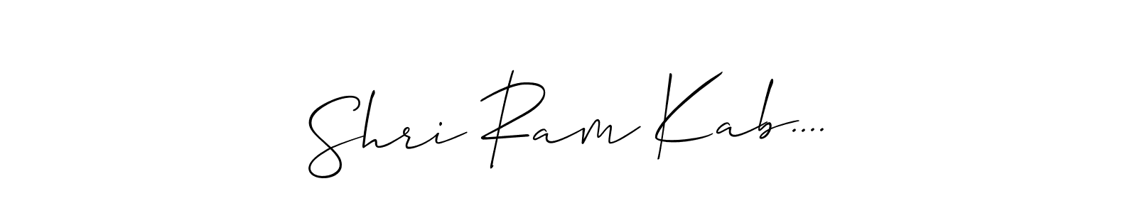 How to Draw Shri Ram Kab.... signature style? Allison_Script is a latest design signature styles for name Shri Ram Kab..... Shri Ram Kab.... signature style 2 images and pictures png