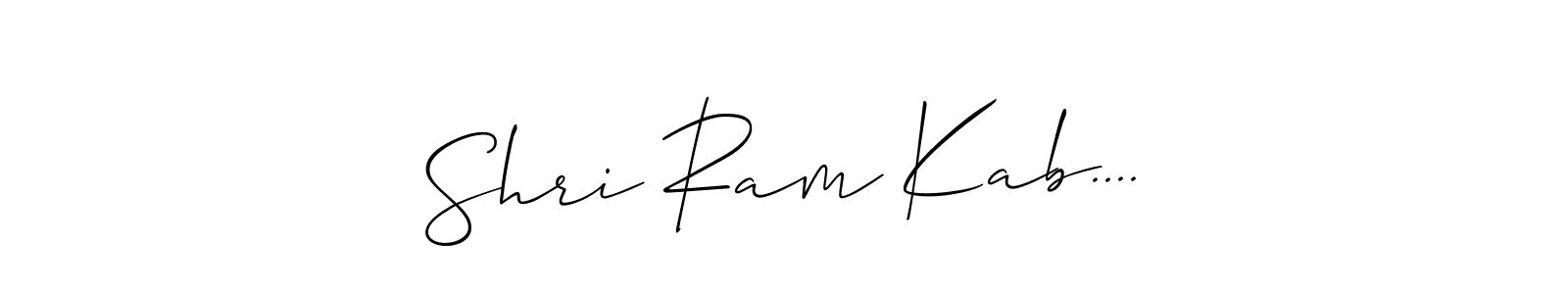 You should practise on your own different ways (Allison_Script) to write your name (Shri Ram Kab....) in signature. don't let someone else do it for you. Shri Ram Kab.... signature style 2 images and pictures png