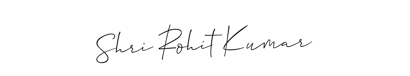 Design your own signature with our free online signature maker. With this signature software, you can create a handwritten (Allison_Script) signature for name Shri Rohit Kumar. Shri Rohit Kumar signature style 2 images and pictures png