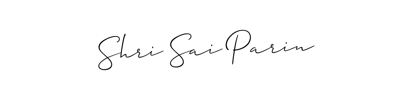 How to make Shri Sai Parin signature? Allison_Script is a professional autograph style. Create handwritten signature for Shri Sai Parin name. Shri Sai Parin signature style 2 images and pictures png
