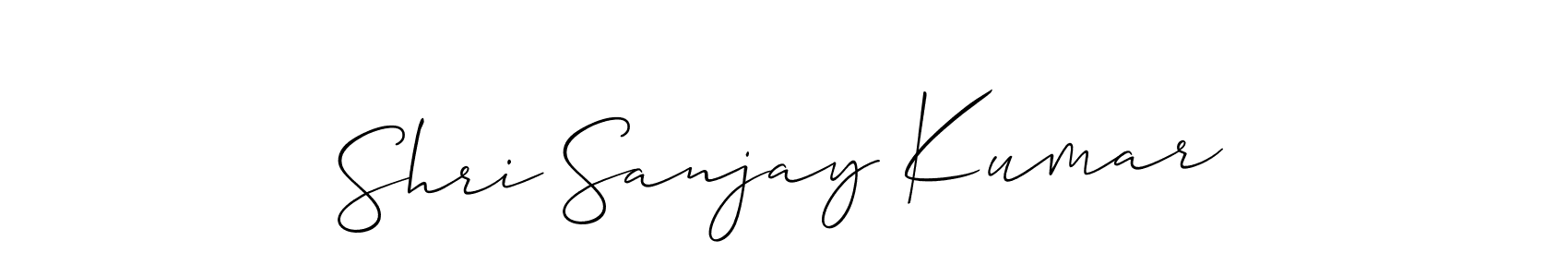 Use a signature maker to create a handwritten signature online. With this signature software, you can design (Allison_Script) your own signature for name Shri Sanjay Kumar. Shri Sanjay Kumar signature style 2 images and pictures png