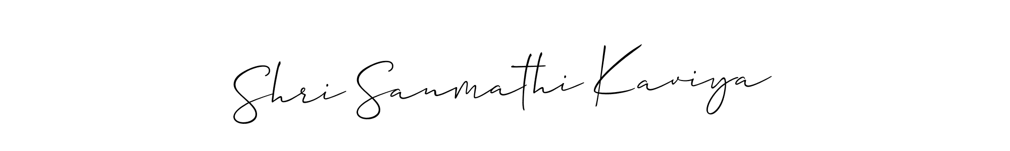 Check out images of Autograph of Shri Sanmathi Kaviya name. Actor Shri Sanmathi Kaviya Signature Style. Allison_Script is a professional sign style online. Shri Sanmathi Kaviya signature style 2 images and pictures png