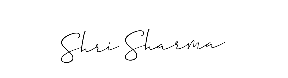 Create a beautiful signature design for name Shri Sharma. With this signature (Allison_Script) fonts, you can make a handwritten signature for free. Shri Sharma signature style 2 images and pictures png
