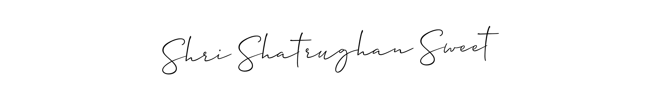 How to Draw Shri Shatrughan Sweet signature style? Allison_Script is a latest design signature styles for name Shri Shatrughan Sweet. Shri Shatrughan Sweet signature style 2 images and pictures png