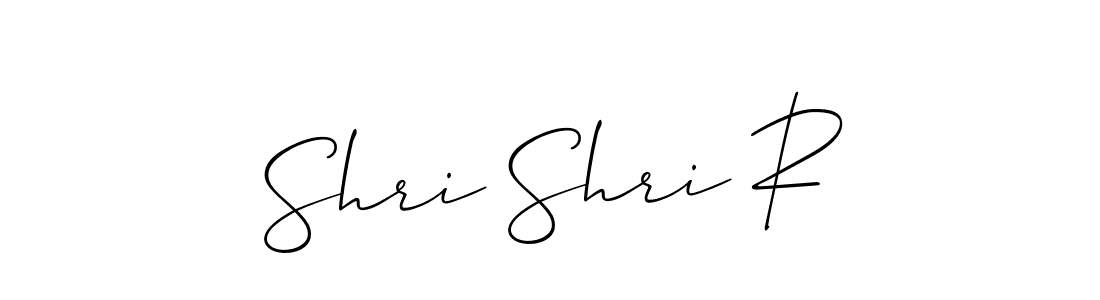 Make a beautiful signature design for name Shri Shri R. With this signature (Allison_Script) style, you can create a handwritten signature for free. Shri Shri R signature style 2 images and pictures png