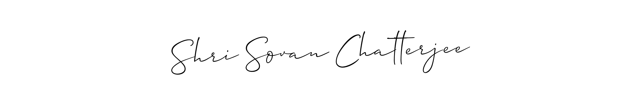 Allison_Script is a professional signature style that is perfect for those who want to add a touch of class to their signature. It is also a great choice for those who want to make their signature more unique. Get Shri Sovan Chatterjee name to fancy signature for free. Shri Sovan Chatterjee signature style 2 images and pictures png
