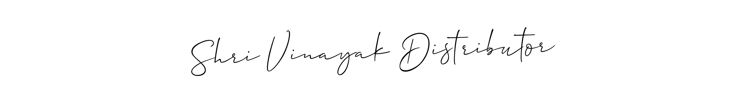 Design your own signature with our free online signature maker. With this signature software, you can create a handwritten (Allison_Script) signature for name Shri Vinayak Distributor. Shri Vinayak Distributor signature style 2 images and pictures png