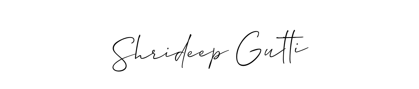 Make a beautiful signature design for name Shrideep Gutti. Use this online signature maker to create a handwritten signature for free. Shrideep Gutti signature style 2 images and pictures png