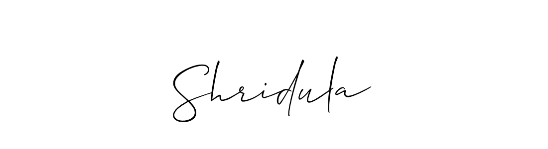 The best way (Allison_Script) to make a short signature is to pick only two or three words in your name. The name Shridula♡ include a total of six letters. For converting this name. Shridula♡ signature style 2 images and pictures png