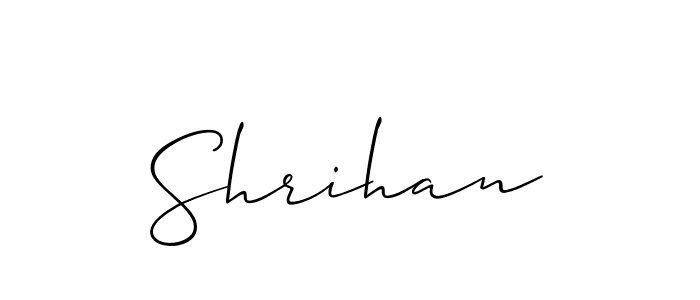 Similarly Allison_Script is the best handwritten signature design. Signature creator online .You can use it as an online autograph creator for name Shrihan. Shrihan signature style 2 images and pictures png