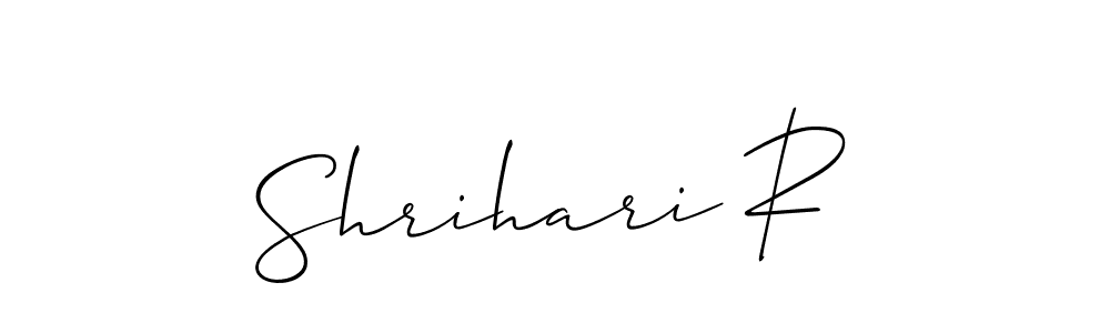 How to Draw Shrihari R signature style? Allison_Script is a latest design signature styles for name Shrihari R. Shrihari R signature style 2 images and pictures png