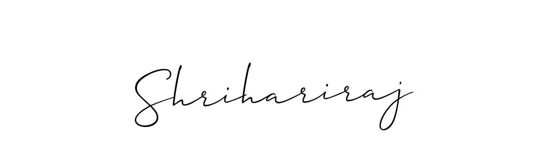 How to make Shrihariraj name signature. Use Allison_Script style for creating short signs online. This is the latest handwritten sign. Shrihariraj signature style 2 images and pictures png