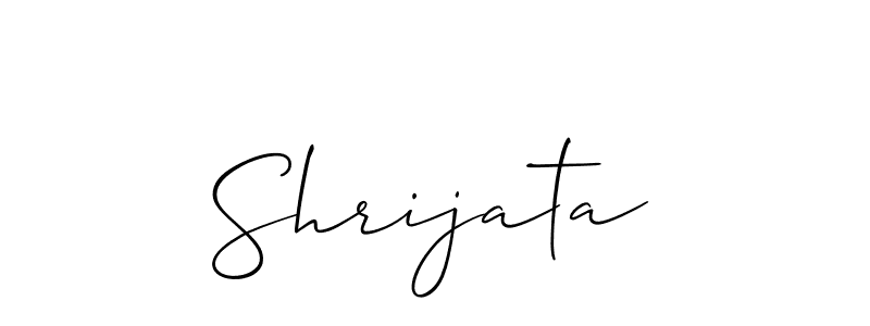 You can use this online signature creator to create a handwritten signature for the name Shrijata. This is the best online autograph maker. Shrijata signature style 2 images and pictures png