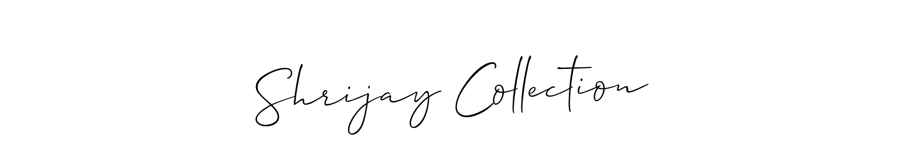 See photos of Shrijay Collection official signature by Spectra . Check more albums & portfolios. Read reviews & check more about Allison_Script font. Shrijay Collection signature style 2 images and pictures png