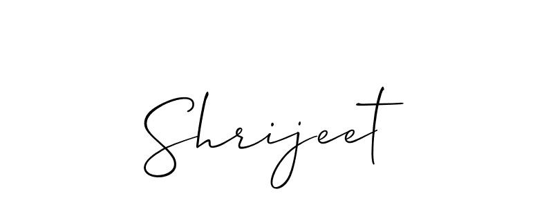 How to make Shrijeet signature? Allison_Script is a professional autograph style. Create handwritten signature for Shrijeet name. Shrijeet signature style 2 images and pictures png