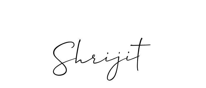 You should practise on your own different ways (Allison_Script) to write your name (Shrijit) in signature. don't let someone else do it for you. Shrijit signature style 2 images and pictures png