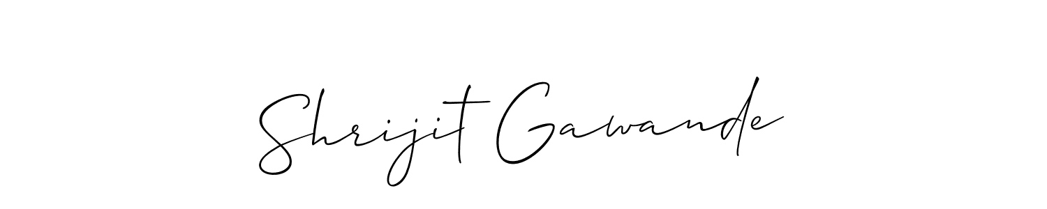 Make a beautiful signature design for name Shrijit Gawande. Use this online signature maker to create a handwritten signature for free. Shrijit Gawande signature style 2 images and pictures png