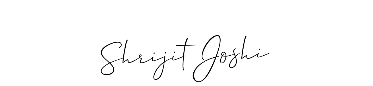 This is the best signature style for the Shrijit Joshi name. Also you like these signature font (Allison_Script). Mix name signature. Shrijit Joshi signature style 2 images and pictures png