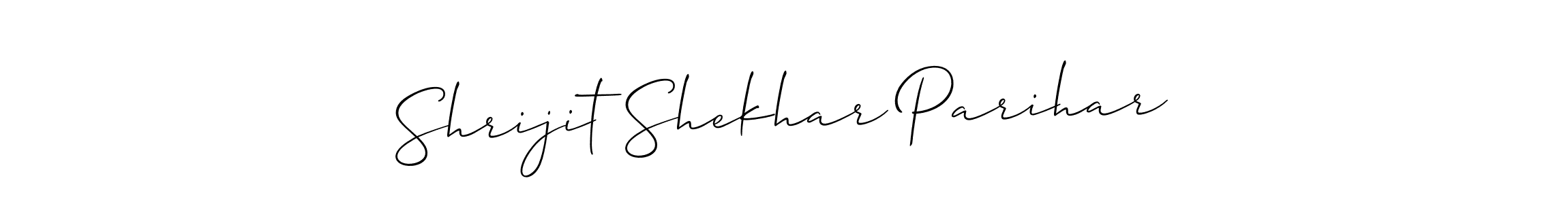 Make a beautiful signature design for name Shrijit Shekhar Parihar. Use this online signature maker to create a handwritten signature for free. Shrijit Shekhar Parihar signature style 2 images and pictures png