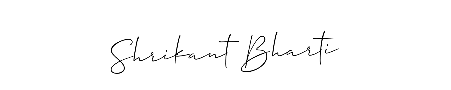 Use a signature maker to create a handwritten signature online. With this signature software, you can design (Allison_Script) your own signature for name Shrikant Bharti. Shrikant Bharti signature style 2 images and pictures png