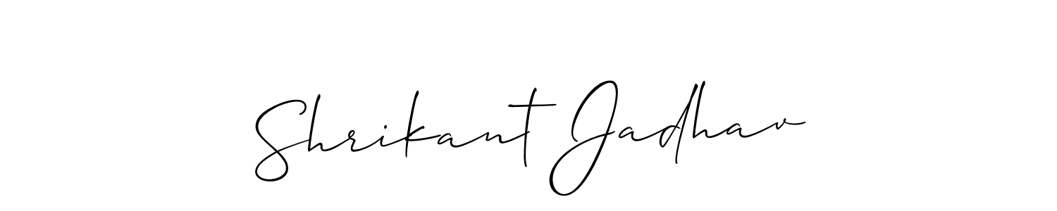 Also we have Shrikant Jadhav name is the best signature style. Create professional handwritten signature collection using Allison_Script autograph style. Shrikant Jadhav signature style 2 images and pictures png