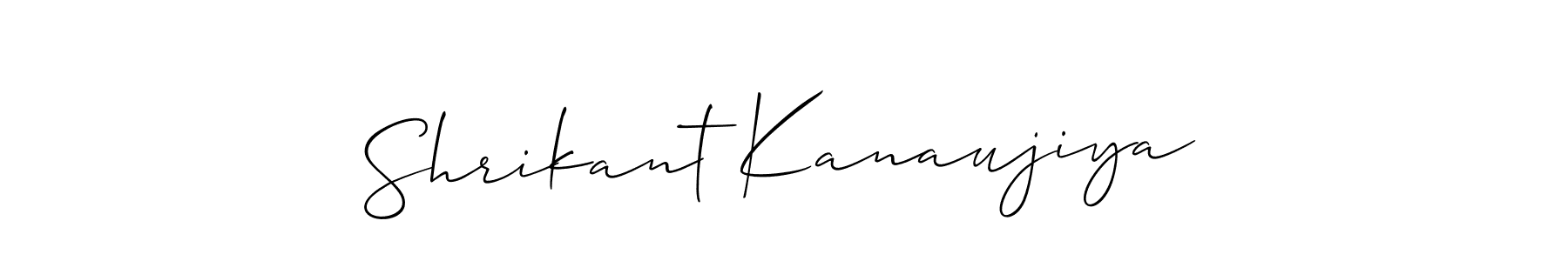 The best way (Allison_Script) to make a short signature is to pick only two or three words in your name. The name Shrikant Kanaujiya include a total of six letters. For converting this name. Shrikant Kanaujiya signature style 2 images and pictures png