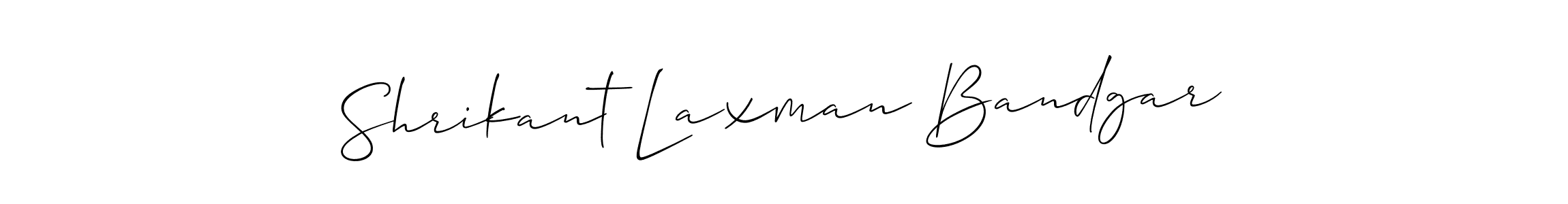 This is the best signature style for the Shrikant Laxman Bandgar name. Also you like these signature font (Allison_Script). Mix name signature. Shrikant Laxman Bandgar signature style 2 images and pictures png