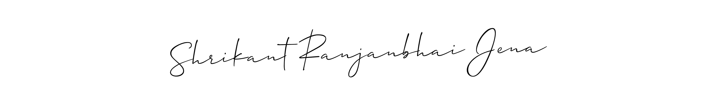 You can use this online signature creator to create a handwritten signature for the name Shrikant Ranjanbhai Jena. This is the best online autograph maker. Shrikant Ranjanbhai Jena signature style 2 images and pictures png