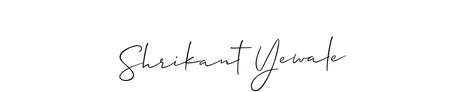 Best and Professional Signature Style for Shrikant Yewale. Allison_Script Best Signature Style Collection. Shrikant Yewale signature style 2 images and pictures png