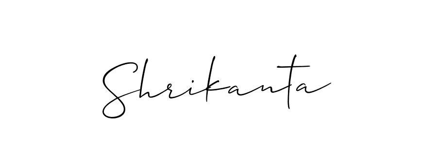 How to make Shrikanta name signature. Use Allison_Script style for creating short signs online. This is the latest handwritten sign. Shrikanta signature style 2 images and pictures png