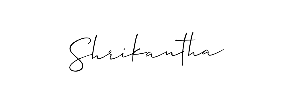 Shrikantha stylish signature style. Best Handwritten Sign (Allison_Script) for my name. Handwritten Signature Collection Ideas for my name Shrikantha. Shrikantha signature style 2 images and pictures png