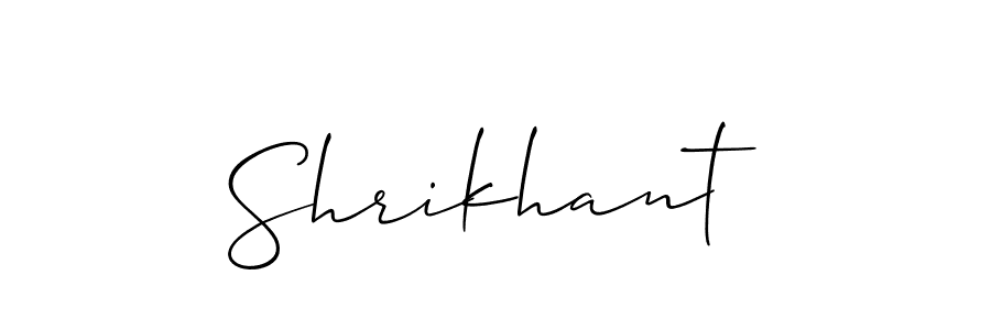 You should practise on your own different ways (Allison_Script) to write your name (Shrikhant) in signature. don't let someone else do it for you. Shrikhant signature style 2 images and pictures png