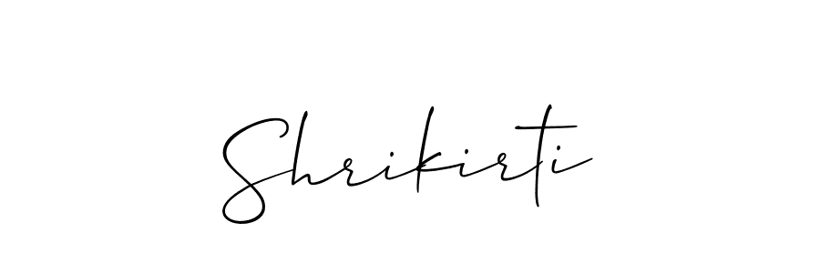 It looks lik you need a new signature style for name Shrikirti. Design unique handwritten (Allison_Script) signature with our free signature maker in just a few clicks. Shrikirti signature style 2 images and pictures png
