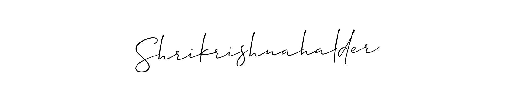 Best and Professional Signature Style for Shrikrishnahalder. Allison_Script Best Signature Style Collection. Shrikrishnahalder signature style 2 images and pictures png