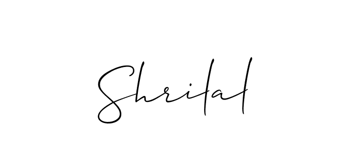How to make Shrilal name signature. Use Allison_Script style for creating short signs online. This is the latest handwritten sign. Shrilal signature style 2 images and pictures png