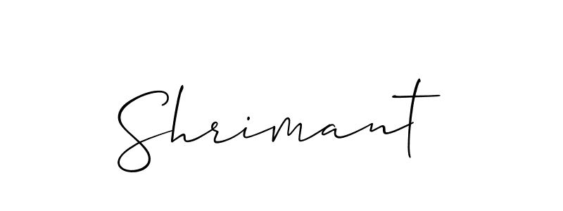 Similarly Allison_Script is the best handwritten signature design. Signature creator online .You can use it as an online autograph creator for name Shrimant. Shrimant signature style 2 images and pictures png