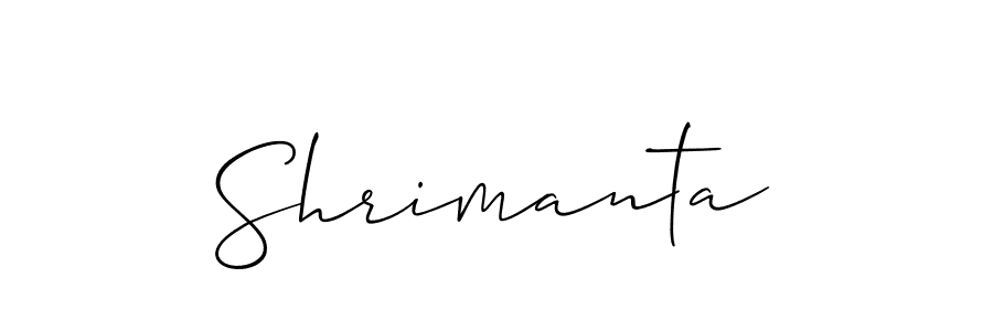 Also we have Shrimanta name is the best signature style. Create professional handwritten signature collection using Allison_Script autograph style. Shrimanta signature style 2 images and pictures png