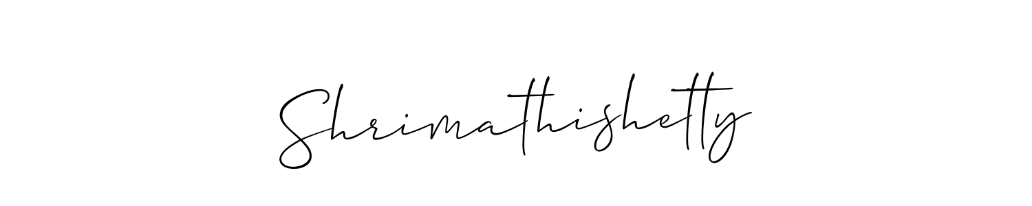 Create a beautiful signature design for name Shrimathishetty. With this signature (Allison_Script) fonts, you can make a handwritten signature for free. Shrimathishetty signature style 2 images and pictures png