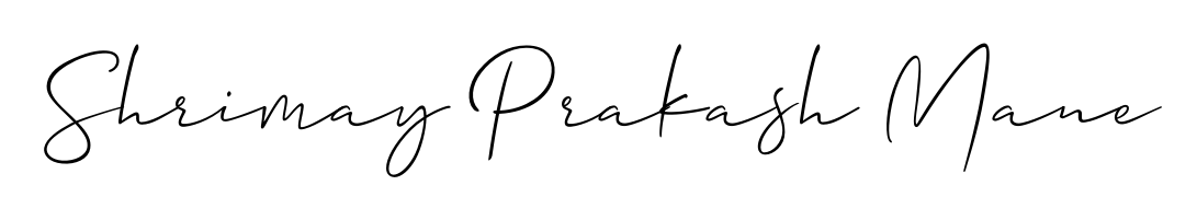Build your personal autograph collection for name Shrimay Prakash Mane with Allison_Script design. Browse, select, and save your favorites. Shrimay Prakash Mane signature style 2 images and pictures png