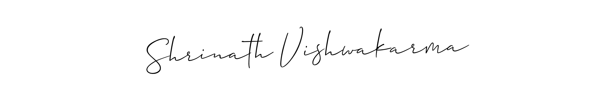 How to make Shrinath Vishwakarma signature? Allison_Script is a professional autograph style. Create handwritten signature for Shrinath Vishwakarma name. Shrinath Vishwakarma signature style 2 images and pictures png