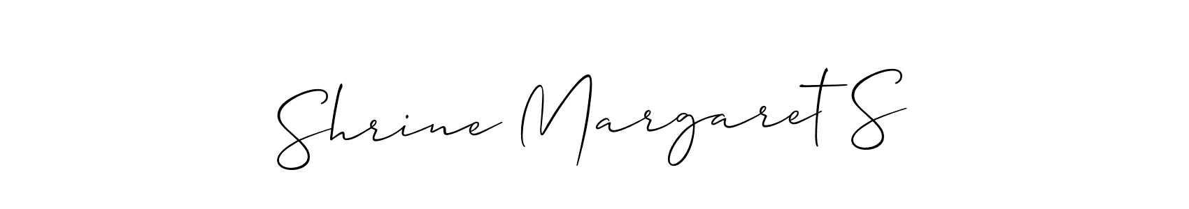 Similarly Allison_Script is the best handwritten signature design. Signature creator online .You can use it as an online autograph creator for name Shrine Margaret S. Shrine Margaret S signature style 2 images and pictures png