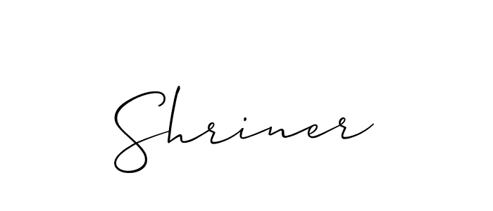 Also we have Shriner name is the best signature style. Create professional handwritten signature collection using Allison_Script autograph style. Shriner signature style 2 images and pictures png