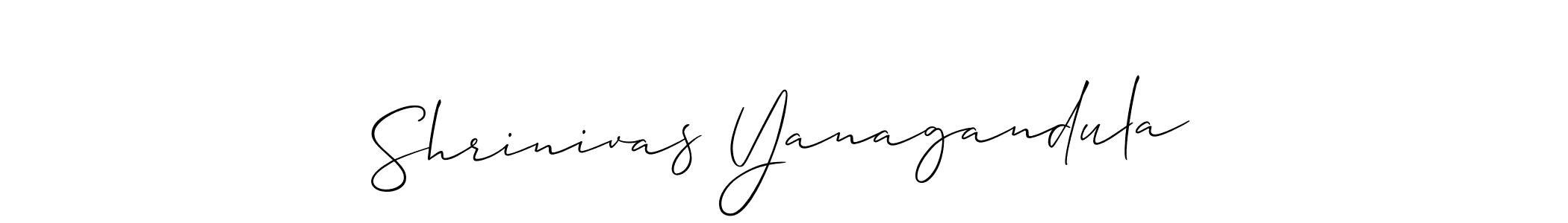 Best and Professional Signature Style for Shrinivas Yanagandula. Allison_Script Best Signature Style Collection. Shrinivas Yanagandula signature style 2 images and pictures png