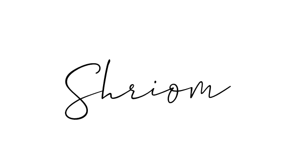 Make a beautiful signature design for name Shriom. Use this online signature maker to create a handwritten signature for free. Shriom signature style 2 images and pictures png